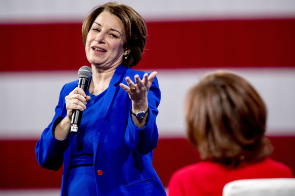 US Senator Amy Klobuchar.