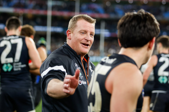 Carlton coach Michael Voss was under fire earlier this season, but a mid-year rethink has worked a treat.