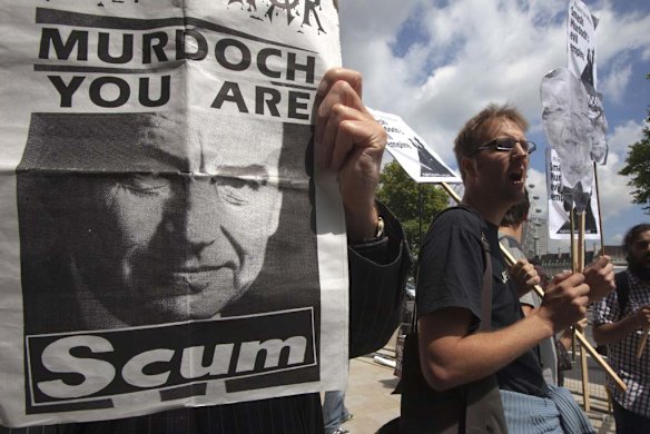 Protesters make their feelings known.