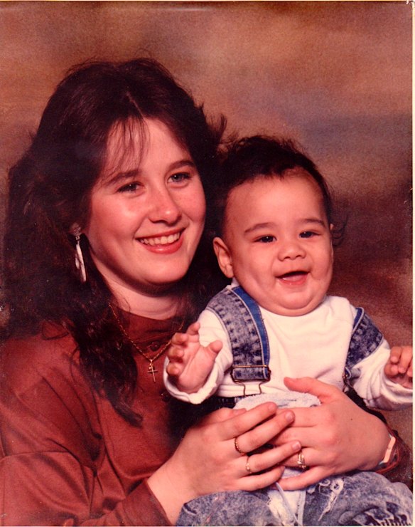 The Hayne Plane: Jarryd Hayne as an infant with his mother Jodie.