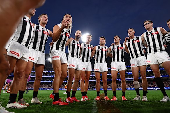 Back we go: The Magpies will head to Adelaide for week one of the finals.
