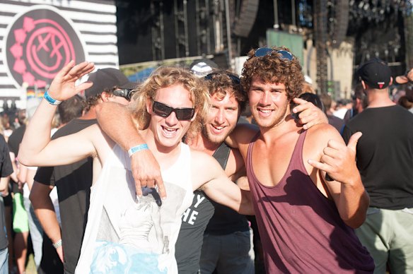Crowds rocking out at Soundwave.