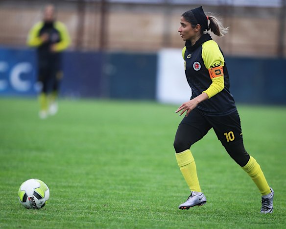 Iran’s Atefeh Ramezani during a match.