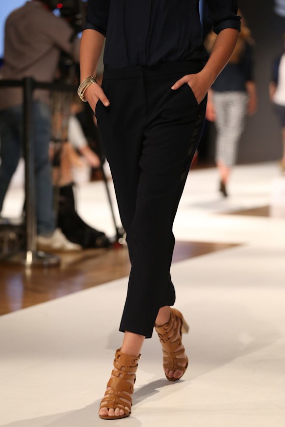 A model showcases designs by Studio.W.