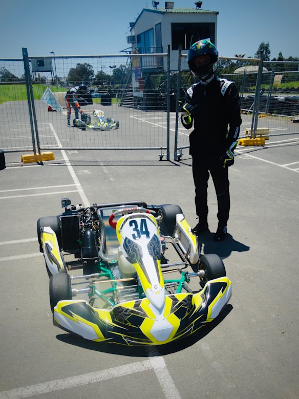 Keagan Latham prepares for a lap around Eastern Creek.