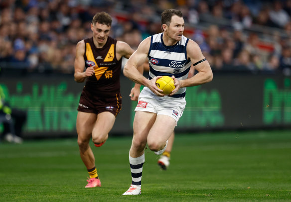 Back on track: Patrick Dangerfield and the Cats have rebounded after a disastrous 2023 when they missed the finals.