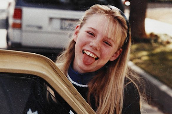 Jaycee Dugard in a family photo taken in 1991, the year she was kidnapped. 