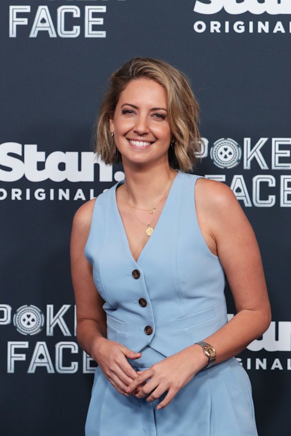 Brooke Boney attends the Australian premiere of Poker Face at Hoyts Entertainment Quarter, Sydney.