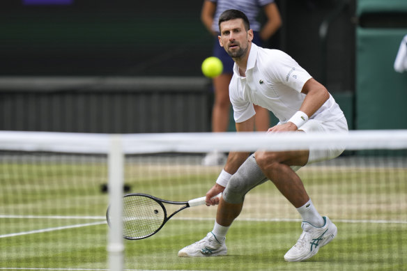 Novak Djokovic was outclassed by Carlos Alcaraz in the Wimbledon men’s singles final