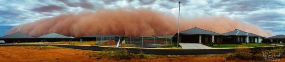The dust storm over regional NSW.