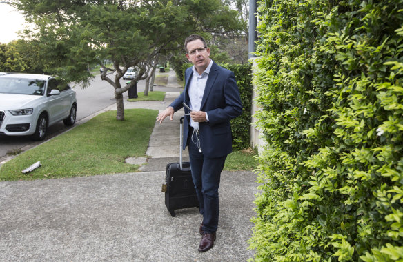 Will Easton, who runs Facebook in Australia and New Zealand, outside his home on Wednesday.