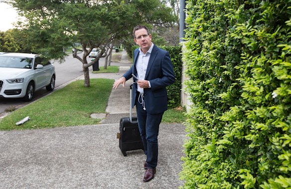 Will Easton, who runs Facebook in Australia and New Zealand, outside his home on Wednesday.