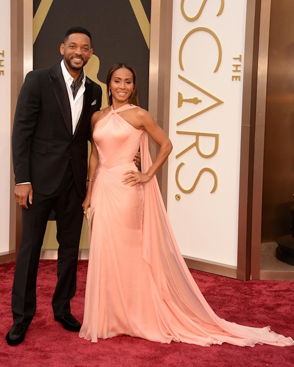 HOLLYWOOD, CA - MARCH 02:  Actors Will Smith (L) and Jada Pinkett Smith attend the Oscars held at Hollywood & Highland Center on March 2, 2014 in Hollywood, California.  (Photo by Jason Merritt/Getty Images)