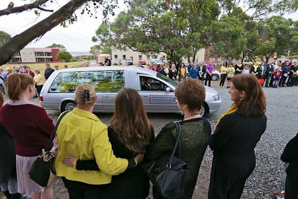Guard of honor for Luke.