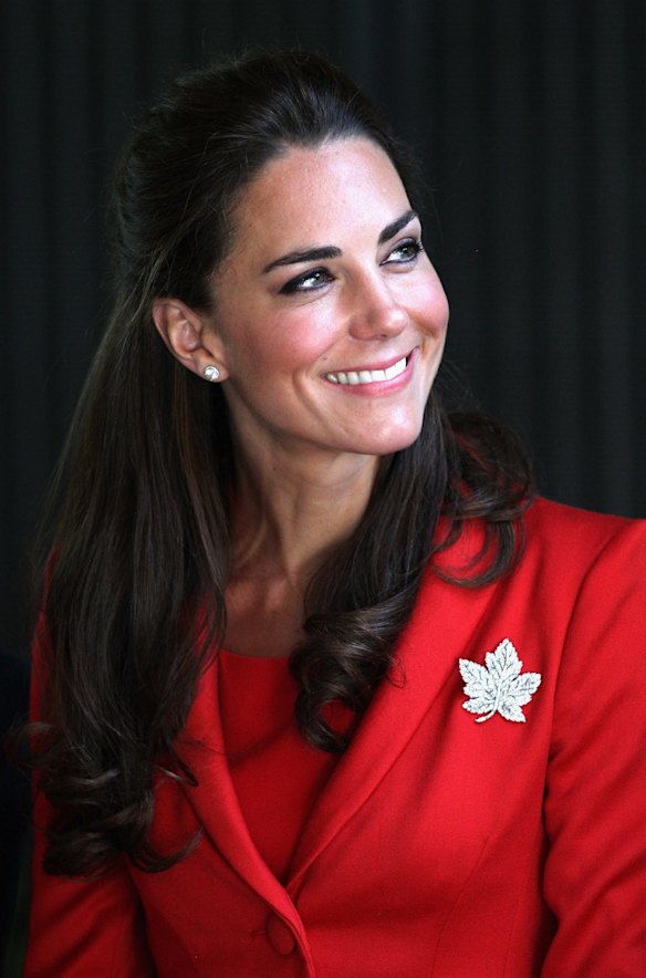 The newly minted Catherine, Duchess of Cambridge says "Hello world" on her first royal tour to Canada and the US in July 2011.