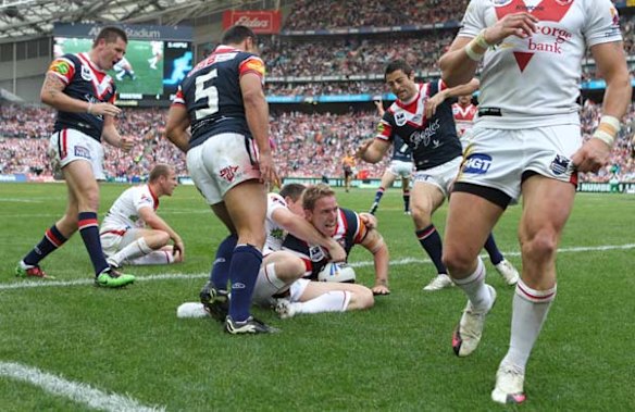 The Roosters Mitchell Aubusson scores.