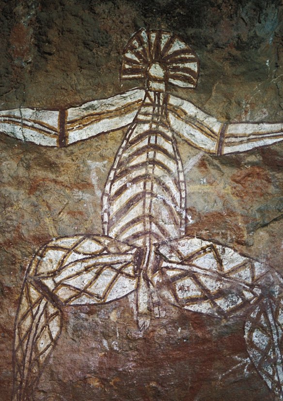 Aboriginal cave paintings in Kakadu National Park.