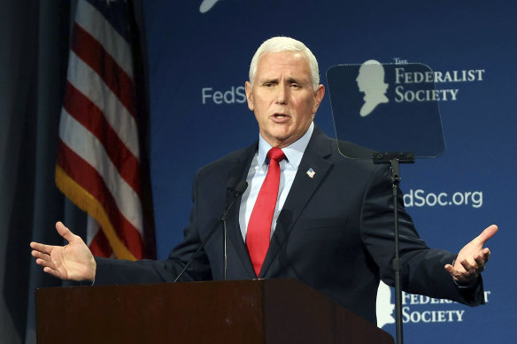 Former US vice-president Mike Pence.