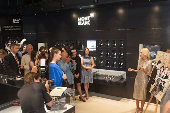 The Montblanc Group Unveiling With Megan Hess.