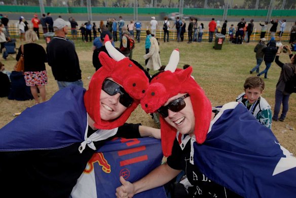 Peter Henson and Sam Barber, F1 fans.