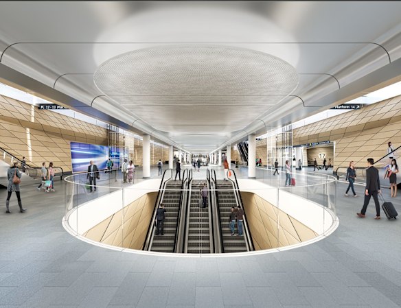 Artist impression of Central station.