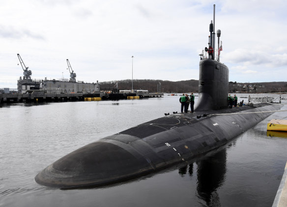 The Virginia-class attack submarine USS Delaware.