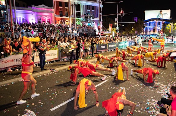 Participants in the 45th Sydney Gay and Lesbian Mardi Gras.