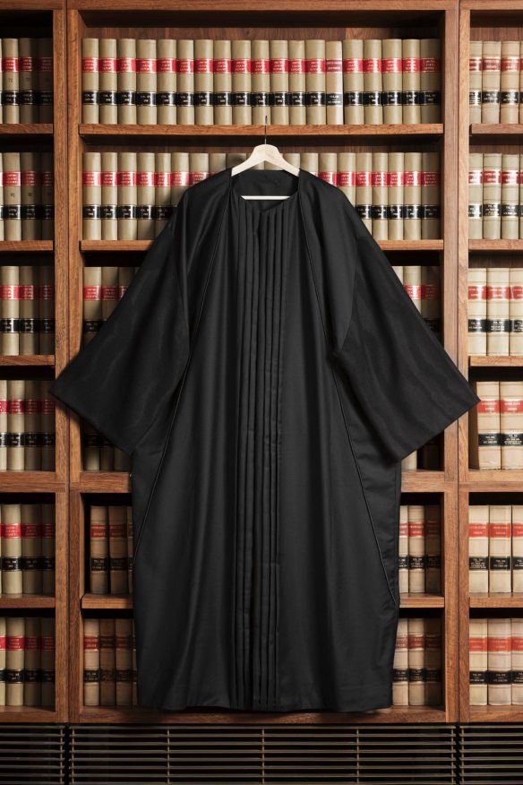 The new judicial robes for the High Court have been unveiled, created by noted Australian costume designer Bill Haycock. 