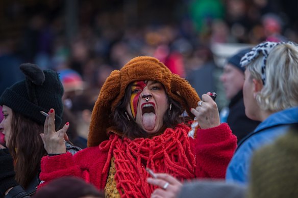 The crowd enjoys the atmosphere at the Reclink Community Cup.