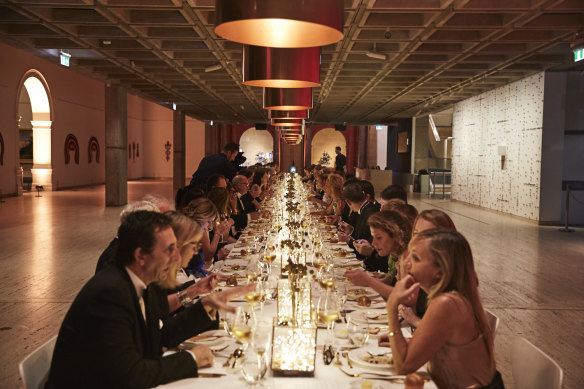 A grand affair: The Bollinger RD 2004 dinner at the Art Gallery of NSW.