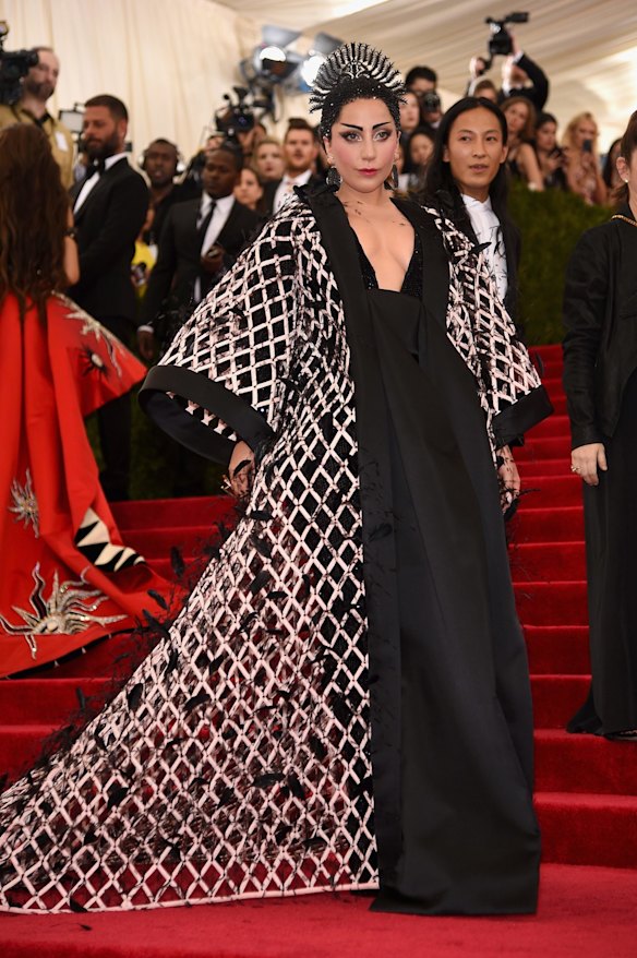 Lady Gaga attends the "China: Through The Looking Glass" Costume Institute Benefit Gala at the Metropolitan Museum of Art on May 4, 2015 in New York City.