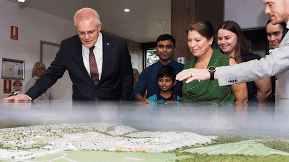 Jenny Morrison with Prime Minister Scott Morrison on the campaign trail.