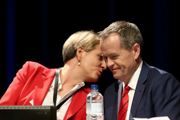 Deputy Opposition Leader Tanya Plibersek and Opposition Leader Bill Shorten.