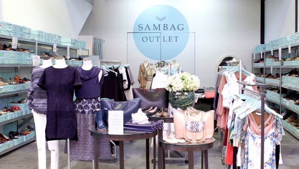 Sam Wagner's Sambag stores are baby blue and white, and known for their ballet flats.