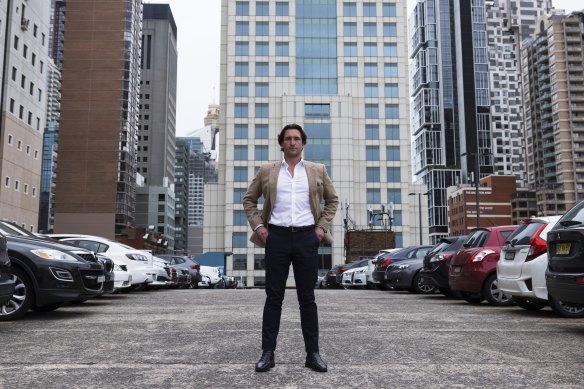 Part of the Goulburn Street car park would be transformed into an arts space under plans proposed by City of Sydney Liberal candidate Lyndon Gannon. 