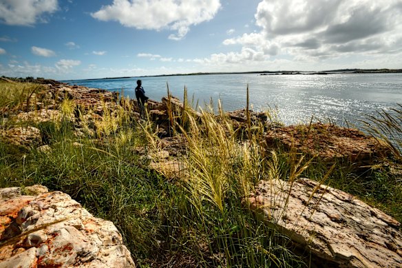 Aboriginal Remote Community closures in WA. Bardi Jawi Rangers working at Ardyaloon on the Dampier Peninsula.