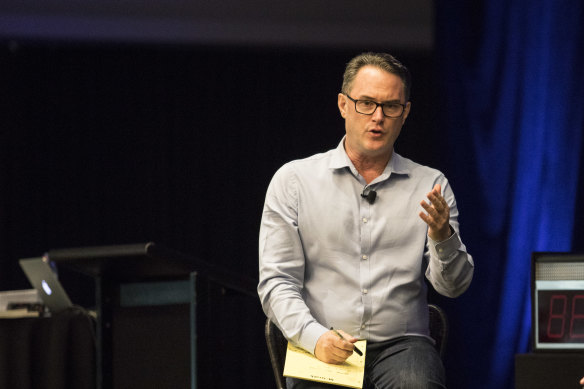 John McGrath spoke to 1000 agents at the Kickstart 2018 conference  in Sydney on Tuesday.
