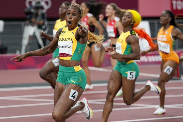 McAvaney was on fire during his call of the women’s 100m final, won by Elaine Thompson-Herah.