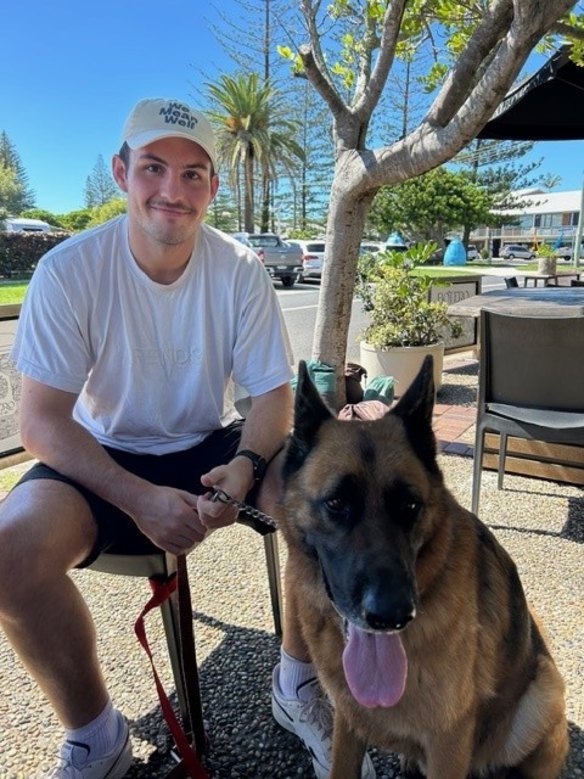 A photo provided by the family of NSW Police Constable Scott Dyson, who remains in hospital after being injured responding to the Bondi Beach mass shooting.