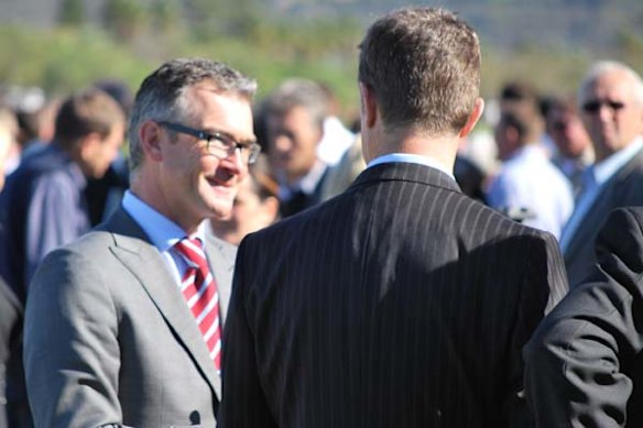 Chamber of Commerce Chief Executive James Pearson attended the rally. Photo: Chalpat Sonti