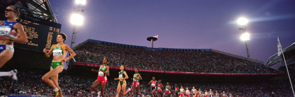 A ringside seat for the final of the women's 5000 metres.