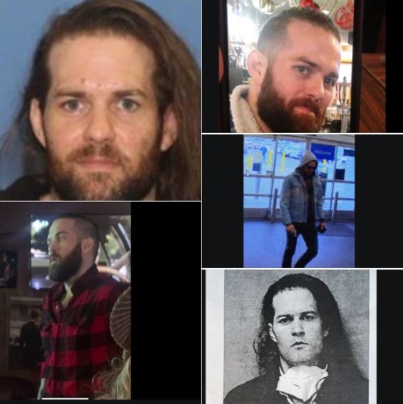 Photos of Benjamin Obadiah Foster provided by the Grants Pass police on their Facebook page. 
