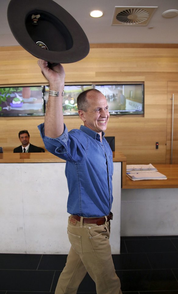 Peter Greste at a press conference in Brisbane, Australia, Thursday, Feb. 5, 2015.  