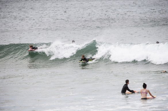 Torquay Surf Beach on Saturday. 