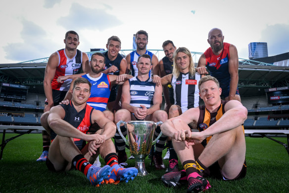 Dare to dream: Patrick Cripps was on hand at AFL captains’ day at Marvel Stadium on Thursday.