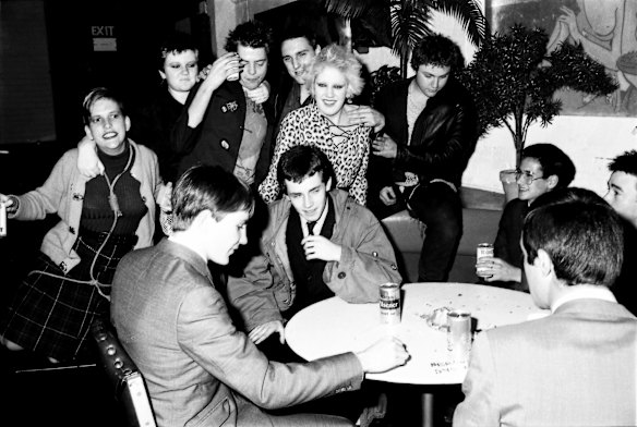 Punks and Mods at the Rock Garden music venue in Kings Cross on 21st August 1980. 