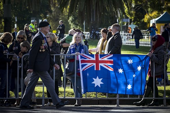 Around 4000 people took part in the ANZAC Day march.