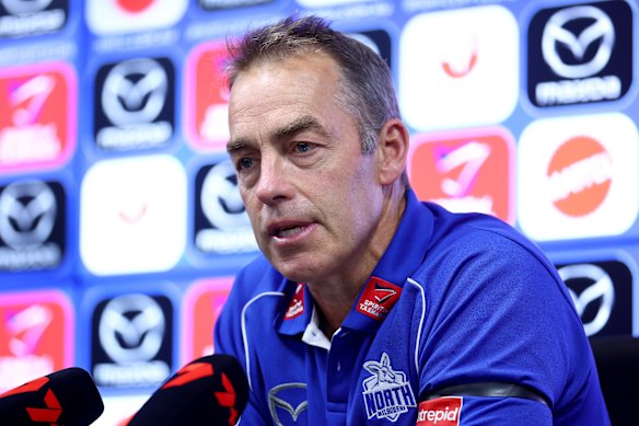 Tough days: Alastair Clarkson is working to turn North Melbourne’s fortunes around.