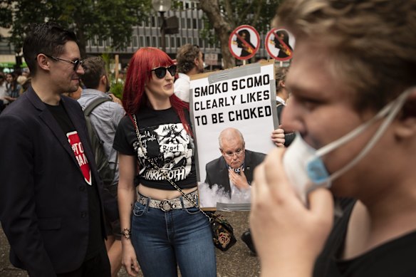 Around 20,000 people gathered at a Extinction Rebellion climate demonstration at Town Hall on Wednesday.