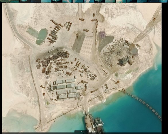Development on Subi Reef, March 17, 2015. 
